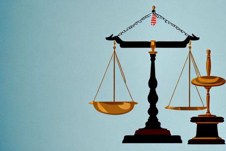 The state of texas with a symbolic balance scale and a gavel