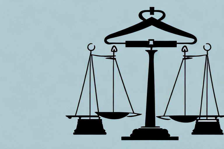 A balanced scale of justice with a gavel and a legal document